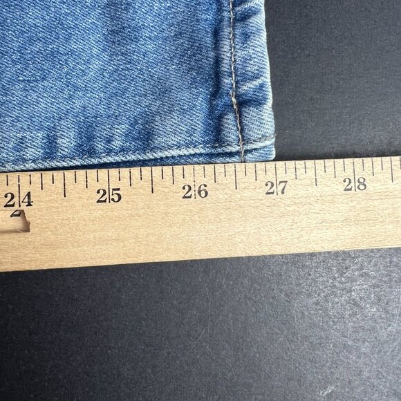 Adriano Goldschmid Jeans Womens 31x27* Isabelle Straight Crop Blue Denim Tag 31R - Picture 12 of 16